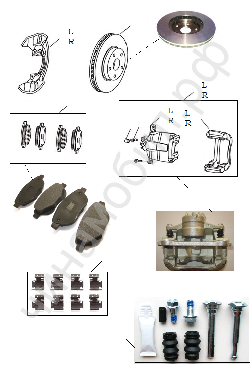 Особенности и характеристики тормозных накладок заднего колеса на Geely Emgrand ЕС7